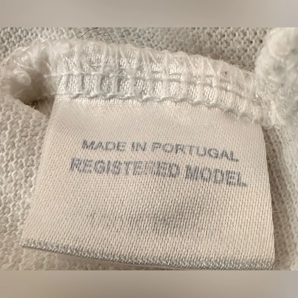 KIDS BABY OSCAR DE‎ LA RENTA DISTRESSED WHITE COTTON POLO SHIRT - 12 MONTH